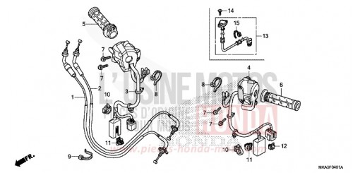 SWITCH/CABLE (NC750XD) NC750XDJ de 2018